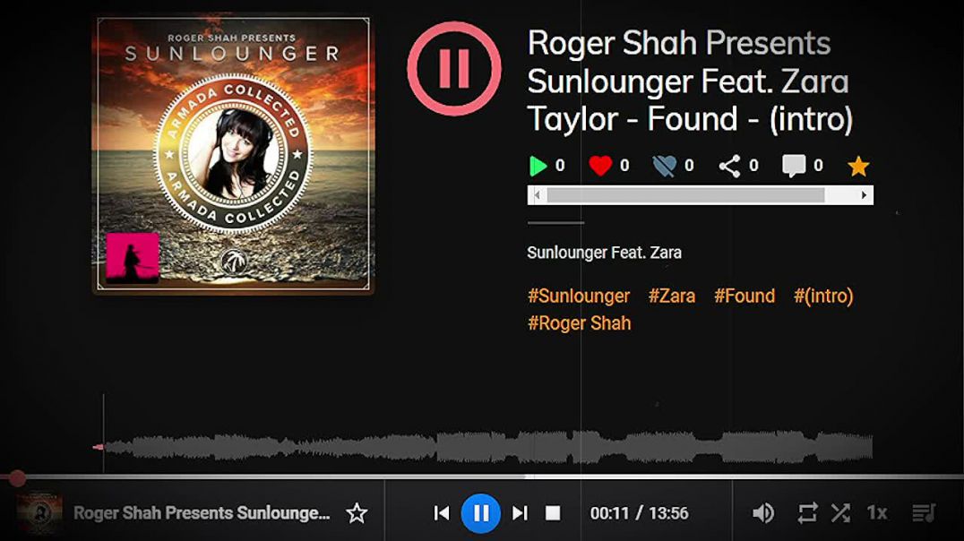 Roger Shah Presents Sunlounger Feat. Zara Taylor - Found - (intro)